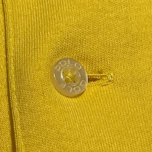 POLO GOLF by Ralph Lauren Vintage 90s Yellow Large - Picture 4 of 5
